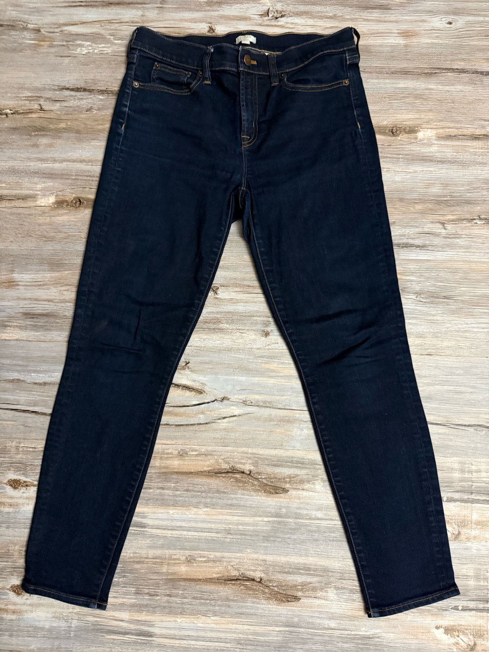 J.Crew Jeans Skinny Stretch Women’s 29/28 Dark Blue Mid Rise